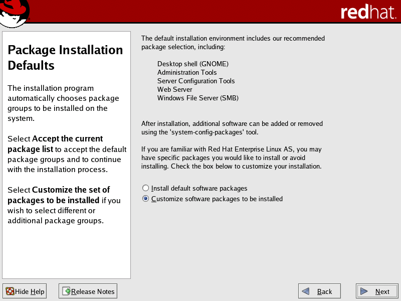 Customize Package Installation